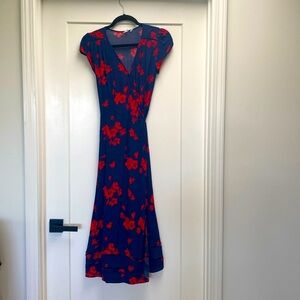 Floral Wrap Dress with pockets